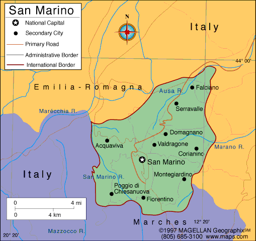 san marino carte italie